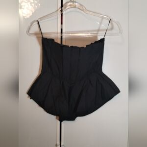 NWT AREA Black Bandeau sz M